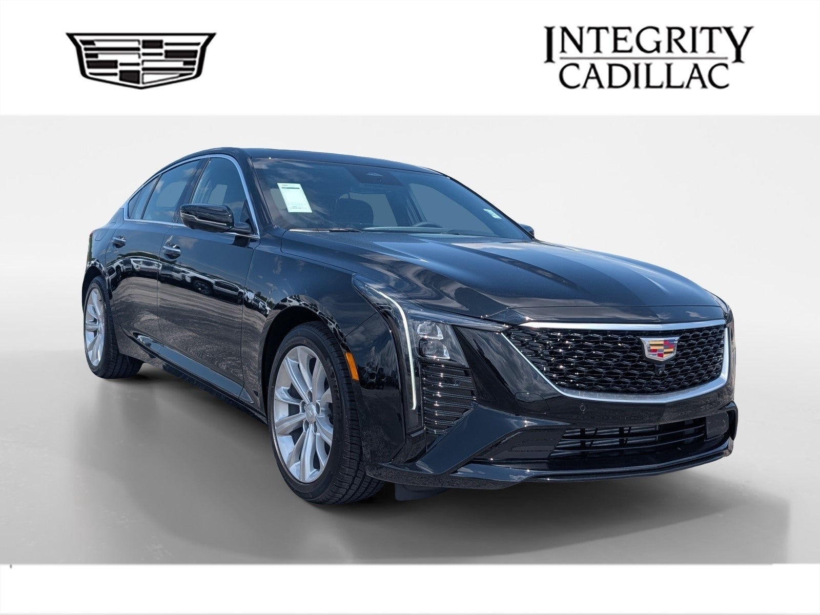 2026 Cadillac CT5 Premium Luxury in Black Raven — front three-quarter view