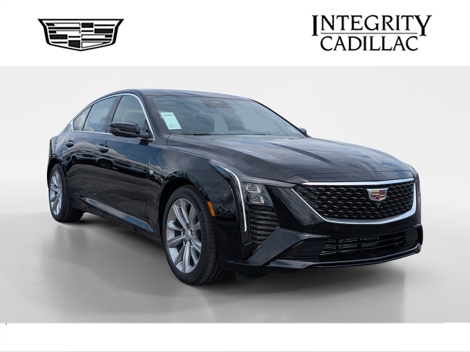 2026 Cadillac CT5 Premium Luxury in Black Raven — front three-quarter view