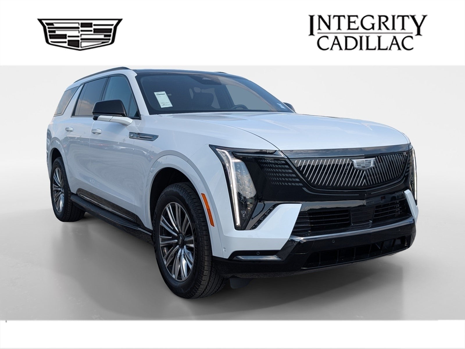 2026 Cadillac ESCALADE IQL Sport in Vibrant White Tricoat — front three-quarter view