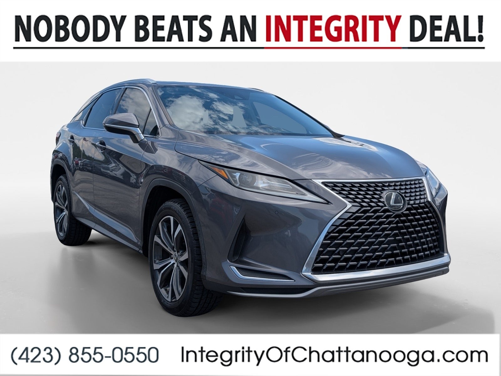 2021 Lexus RX RX 350 in Gray — front three-quarter view