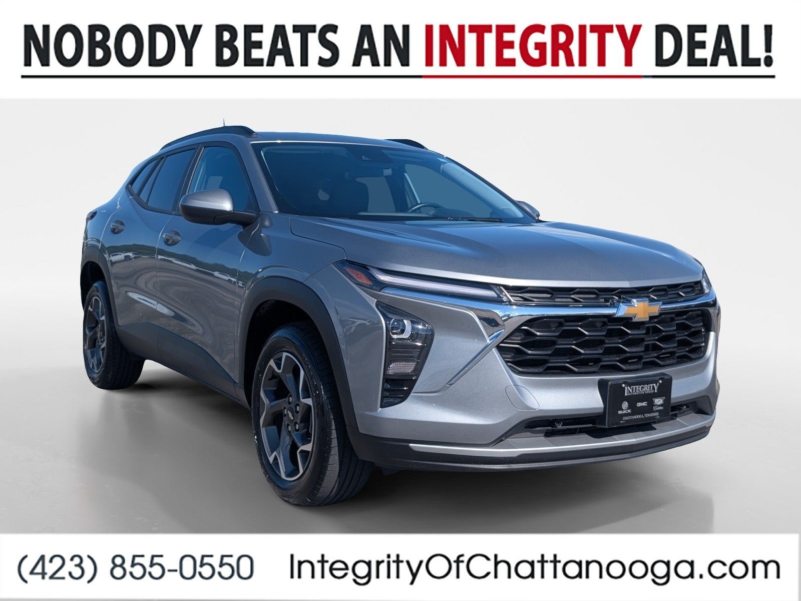 2024 Chevrolet Trax LT in Sterling Gray Metallic — front three-quarter view